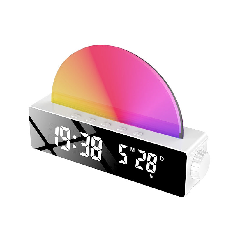 LED Sunset Alarm Clock w/ USB Charging